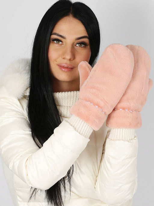 Варежки женские меховые Kim Lin