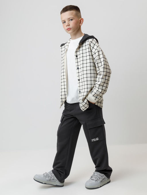 КР 400859/антрацитовый 3902 к602 брюки для мал - Crockid фото 4