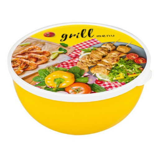 Миска п/эт. 2л с крышкой "Grill Menu"