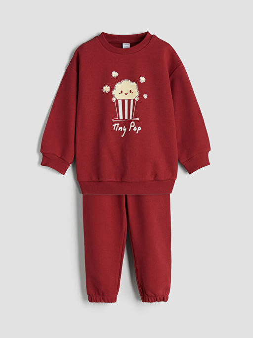 Bisiklet Yaka Erkek ?ocuk Sweatshirt ve E?ofman Alt