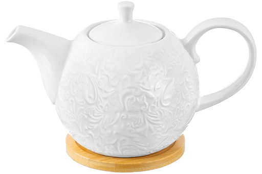 Чайник 900 мл 22,5*13*14 см Лоза на деревянной подставке - Elan gallery фото 5
