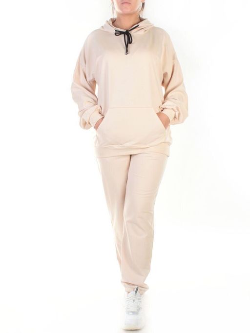 Y314 BEIGE Спортивный костюм женский (100% хлопок) - Fashion фото 2