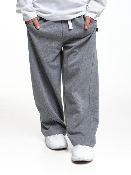 Брюки для мальчика 22-2079 т.серый меланж