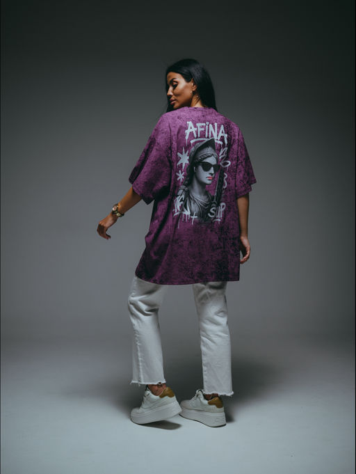 Ирбис футболка женская (баклажан варенка)