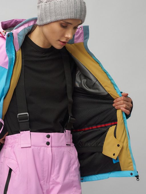 Горнолыжный костюм женский фиолетового цвета 02302F - Chunmai фото 20