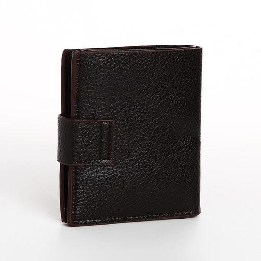 Портмоне мужское, на магните, коричневое