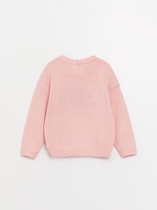 Bisiklet Yaka Nak??l? Uzun Kollu K?z Bebek Triko Kazak - Waikiki фото 2