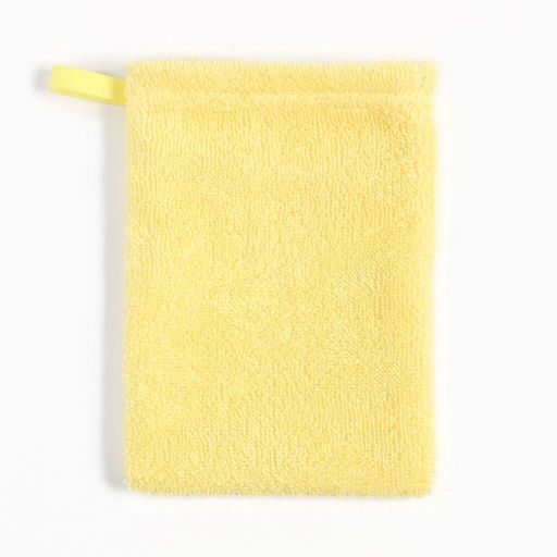 Набор для купания Крошка Я(полотенце-уголок 85*852см,полотенце 40*55см, рукавица) св-желтый  фото 6