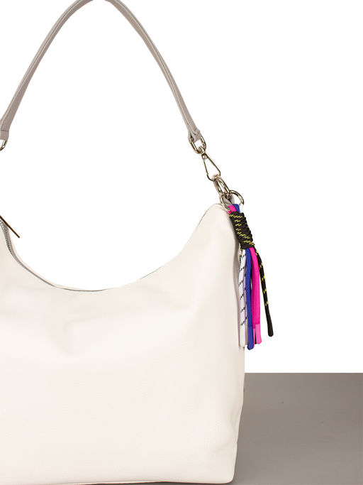 LACCOMA сумка Беатрис-Л815-белый/серый эко кожа хлопок