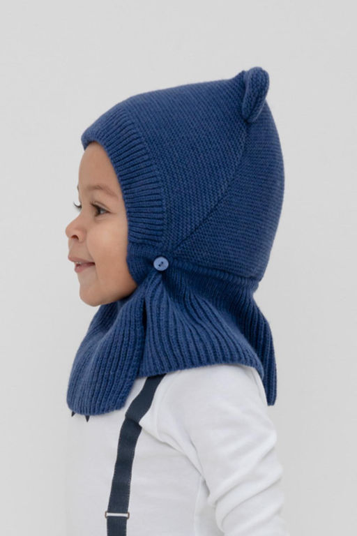 Crockid _ КВ 20364/ш/синий шапка-шлем дет