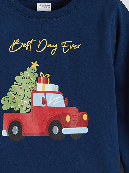 Y?lba?? Temal? Erkek ?ocuk Pijama ?st