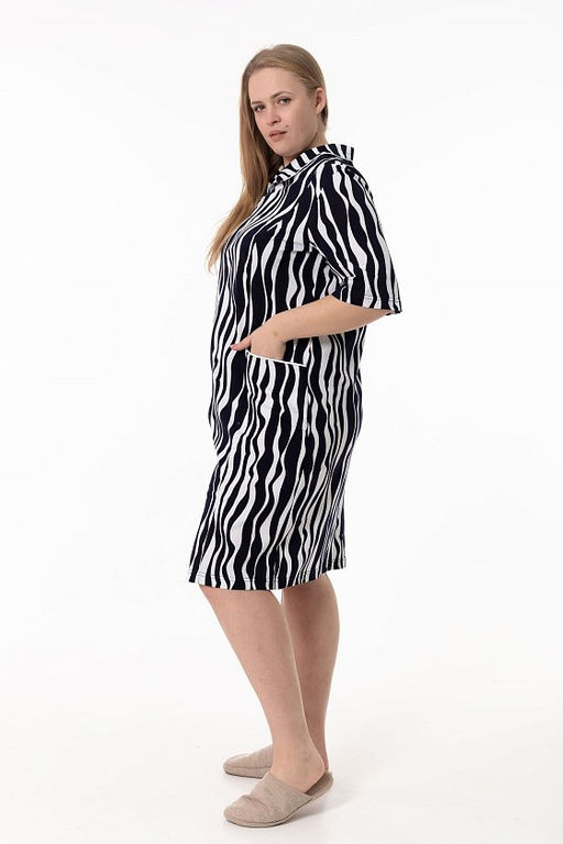 Халат М324282сб синий/белый - Елена фото 3