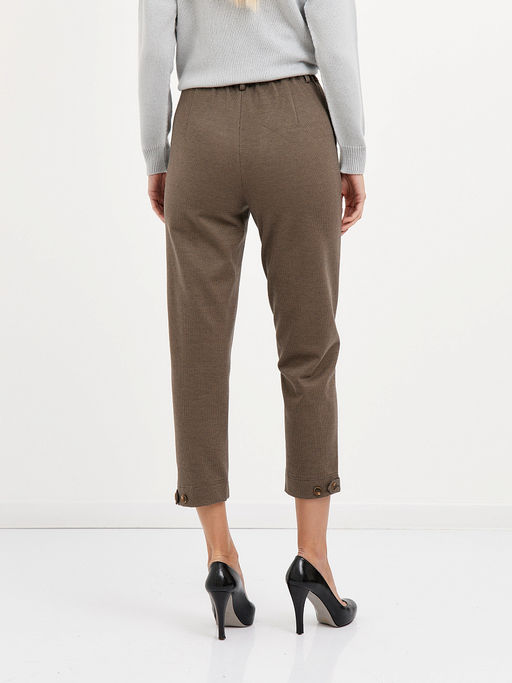 брюки женские укороченные с узором гусиной лапкой - Glenfield фото 6