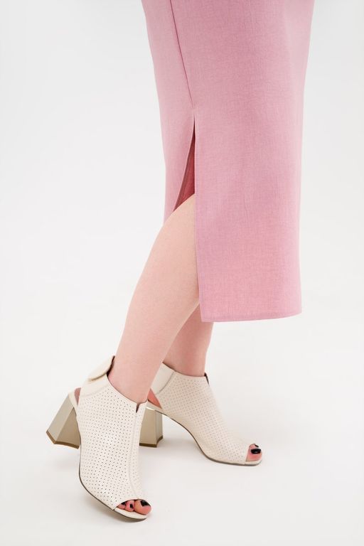 Платье с разрезами розовое - Odis фото 7