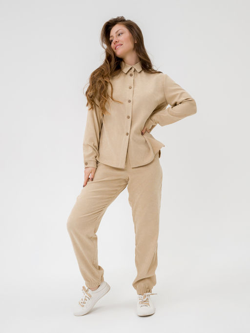 Костюм вельветовый светло бежевый - Odis фото 13