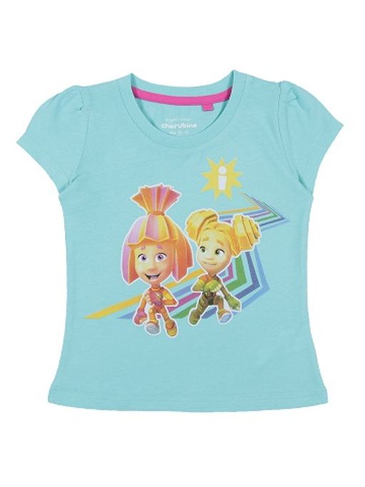 CRB wear/CAK 62138 Футболка для девочки, светло-бирюзовый/Ex.Cherubino