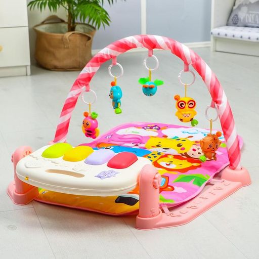 Развивающий коврик Жирафик, с пианино, розовый - Simaland фото 13
