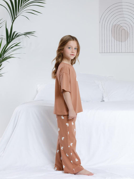 МП 1657/шоколадный 1230 Н111 пижама для дев - Crockid фото 3