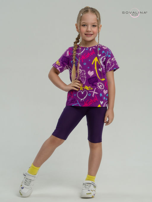 Костюм Актив граффити слива-фиолет - Sovalina фото 2