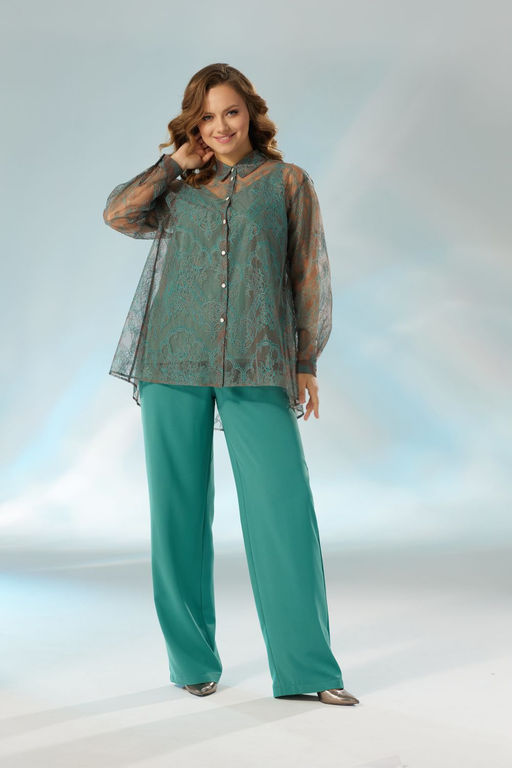 Блуза ELady 4208 бирюза  фото 3