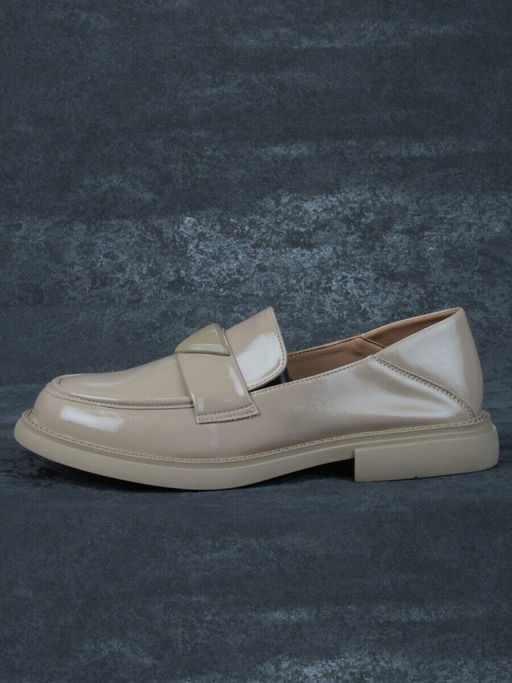 06-PDAG72-2 DK. BEIGE Туфли женские (натуральная кожа)