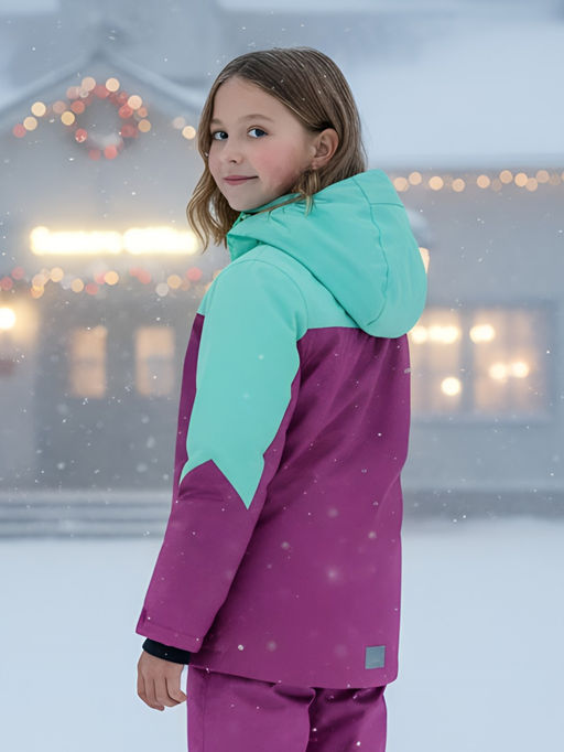 Горнолыжный костюм зимний для девочки фиолетового цвета 9432F - Mtforce фото 34