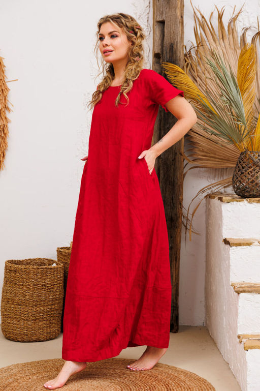 Платье AMORI 9724 красный  фото 3