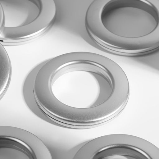 Люверсы для штор, d=3.4/5.5 см, 10 шт., цвет серебряный