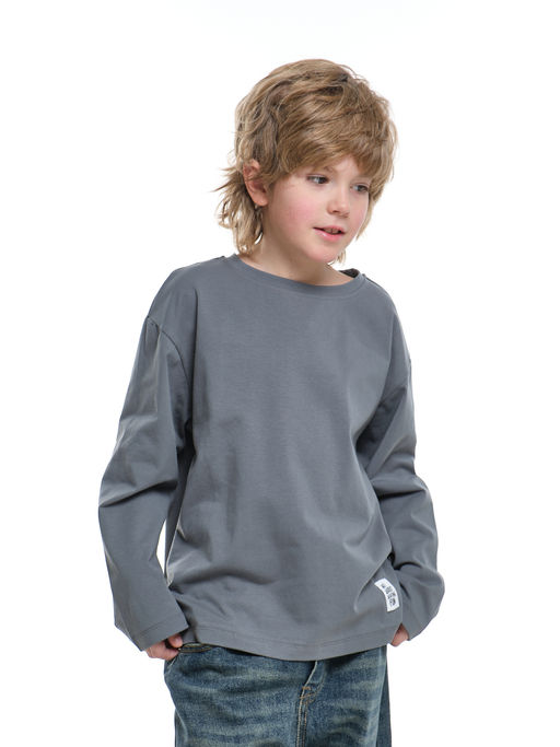 Базовый лонгслив для мальчика 22-6007 белый - Mini maxi фото 49