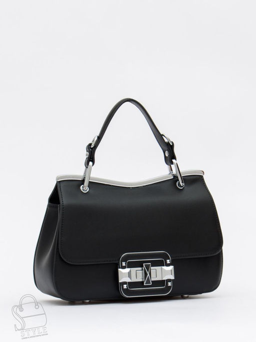 Сумка женская кожаная 6061Q black Polina&Eiterou