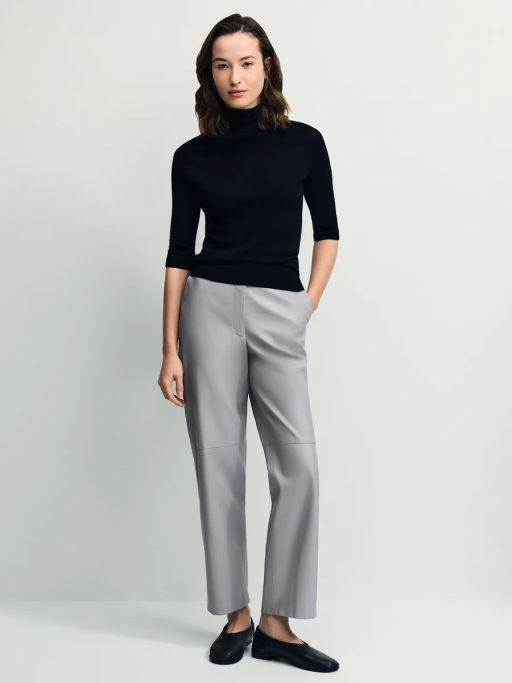 Брюки из искуственной кожи / Zarina  фото 5