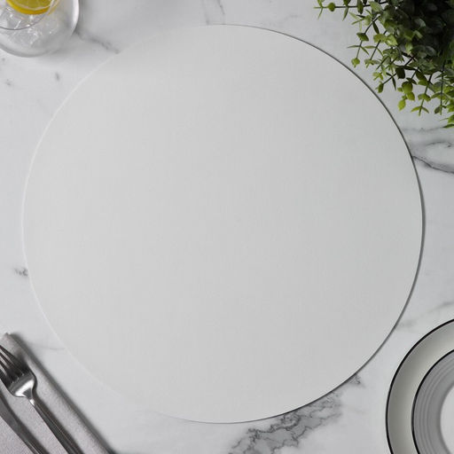 Цена за 8 шт. Салфетка сервировочная на стол «Тэм», d=38 см, белая