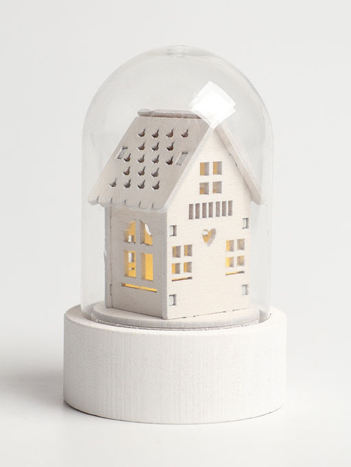 Сувенир новогодний с подсветкой «Зимний домик»