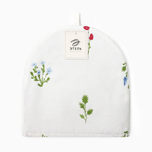 Грелка на чайник Этель Цветочек 28?28 см, саржа 190 г/м?, 100% хлопок