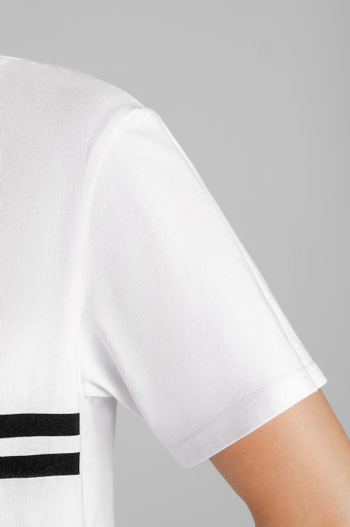 Арт. 5728 Костюм с велосипедками 42-50 (5 шт) Цвет:верх- белый, низ- черный - Калинка фото 8