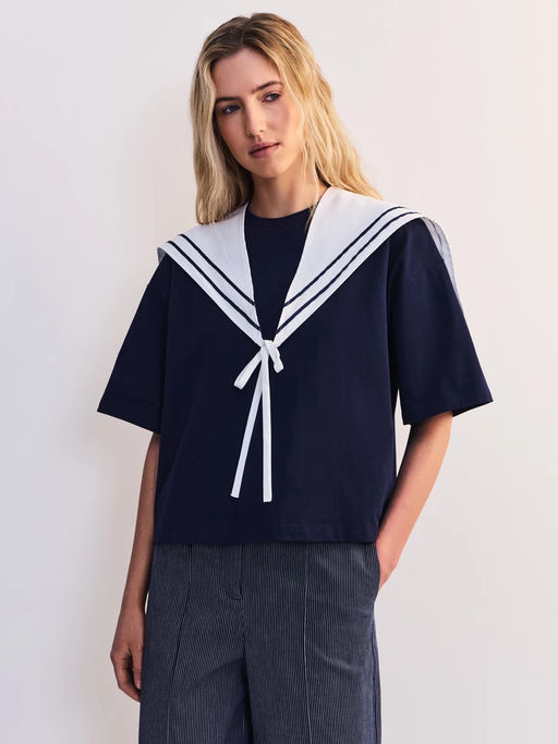 Футболка с шарфом женская / Zarina