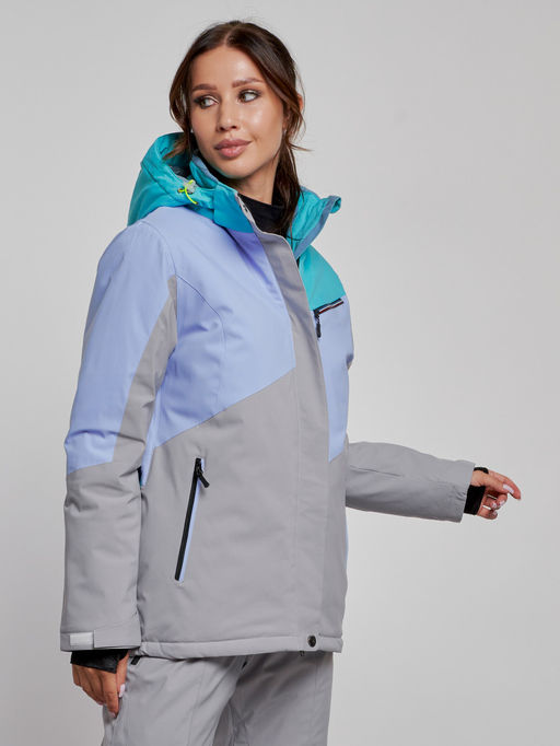 Горнолыжная куртка женская зимняя зеленого цвета 2319Z - Chunmai фото 3