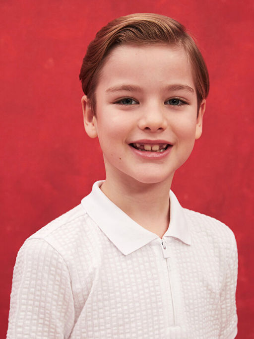 Polo Yaka K?sa Kollu Erkek ?ocuk Ti??rt - Waikiki фото 2