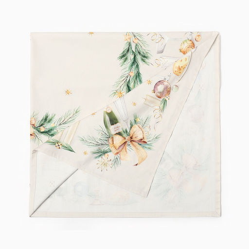 Скатерть новогодняя «Этель» Spruce mood, 150×180 см +/-3 см с ВГМО, 100% хлопок, саржа 190 г/м²