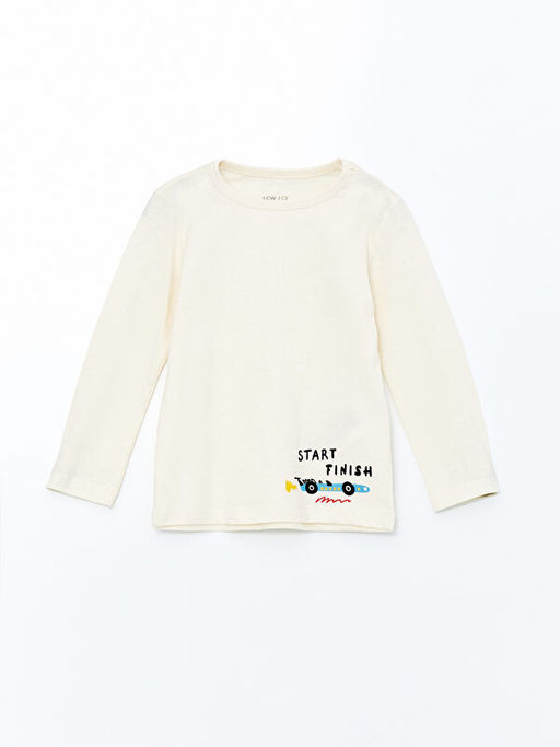 Bisiklet Yaka Uzun Kollu Bask?l? Erkek Bebek Pijama Tak?m? - Waikiki фото 2