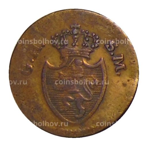 1 пфенниг 1819 года Германские государства Гессен-Дармштадт