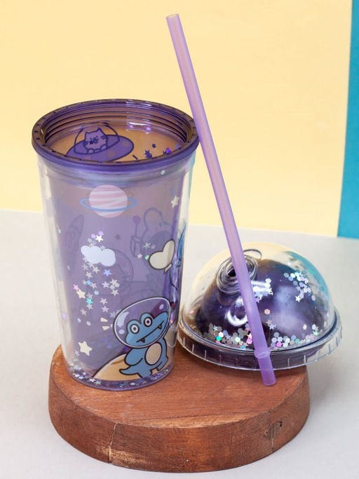 Тамблер iLikeGift "Cosmo girl", purple (450 ml)