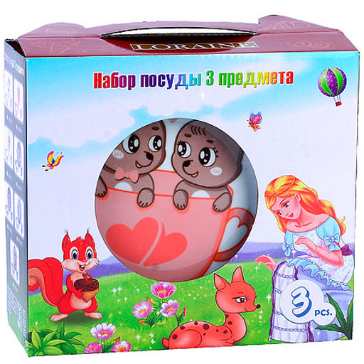 60406 Детский набор посуды 3пр Мишки LR (х12) - Mayer&boch фото 5