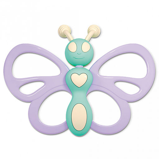 Погремушка-прорезыватель "Бабочка" 16х3х22см, полистирол, ТЭП, пп пакет, "Stellar" (Россия)