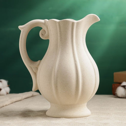 Ваза для цветов «Кувшинчик», 22×17 см, керамика, бежевая