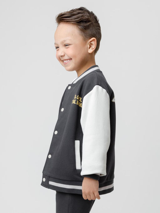 КР 302841/антрацитовый 3902 к590 жакет (бомбер) для мал - Crockid фото 2
