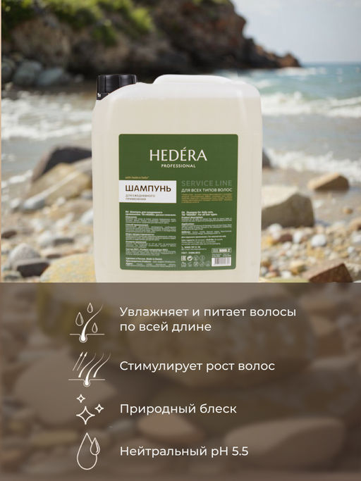Hedera Professional Шампунь для волос для ежедневного применения / Service Line, 5000 мл