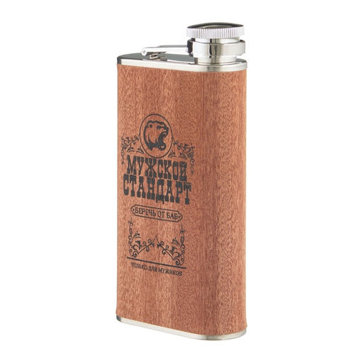 Фляжка Мужской стандарт, нержавеющая сталь, 270 мл, 9 oz