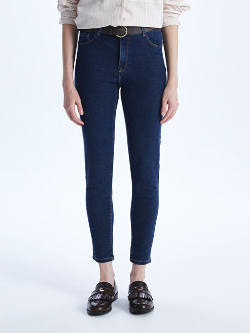 Beli Kemerli Mercury Skinny Fit Kad?n Jean Pantolon - Waikiki фото 3