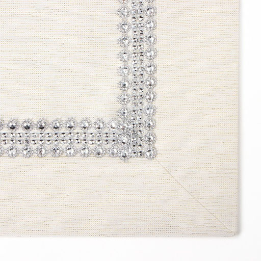 Дорожка Этель со стразами, 50 х 100 5 см, цвет молочный, п/э  фото 6